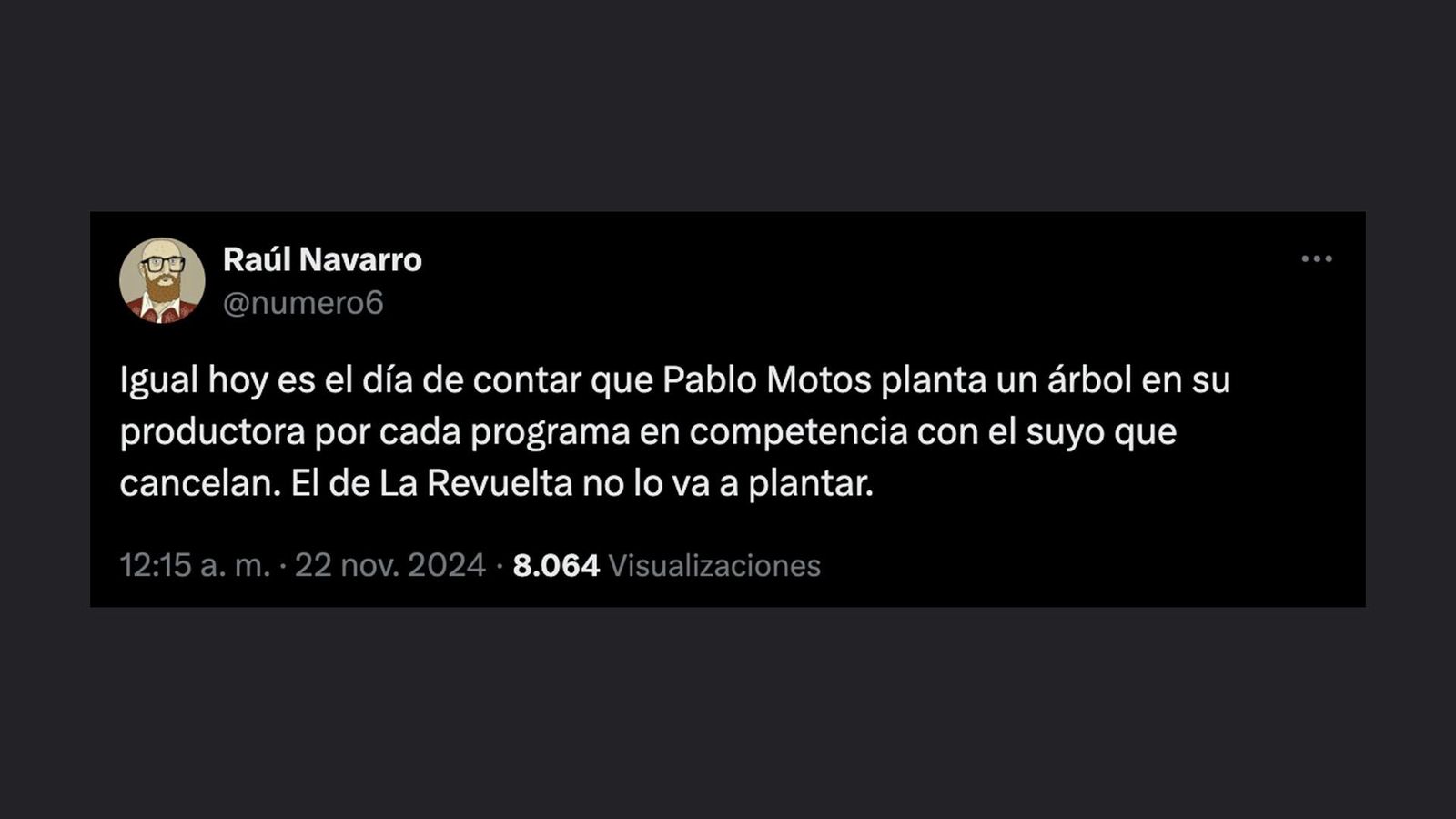 Raúl Navarro destapa el extraño ritual de Pablo Motos para cuando cancelan a un programa de la competencia