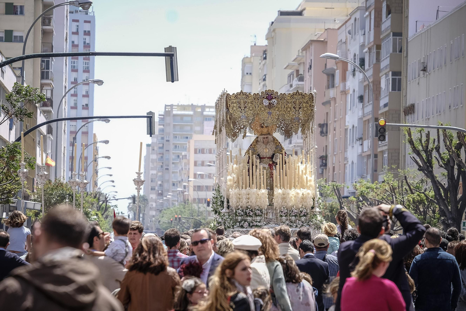 Salida de la hermandad de La Borriquita.