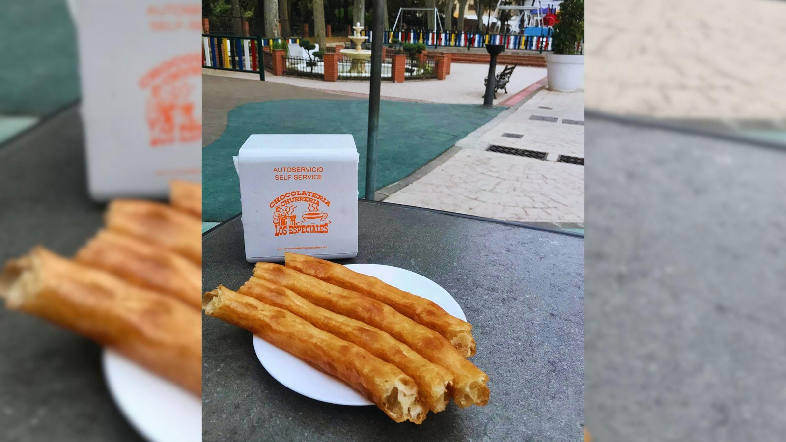 La churrería y chocolatería 'Los Especiales', ubicada en el interior del parque María Cristina de Algeciras.