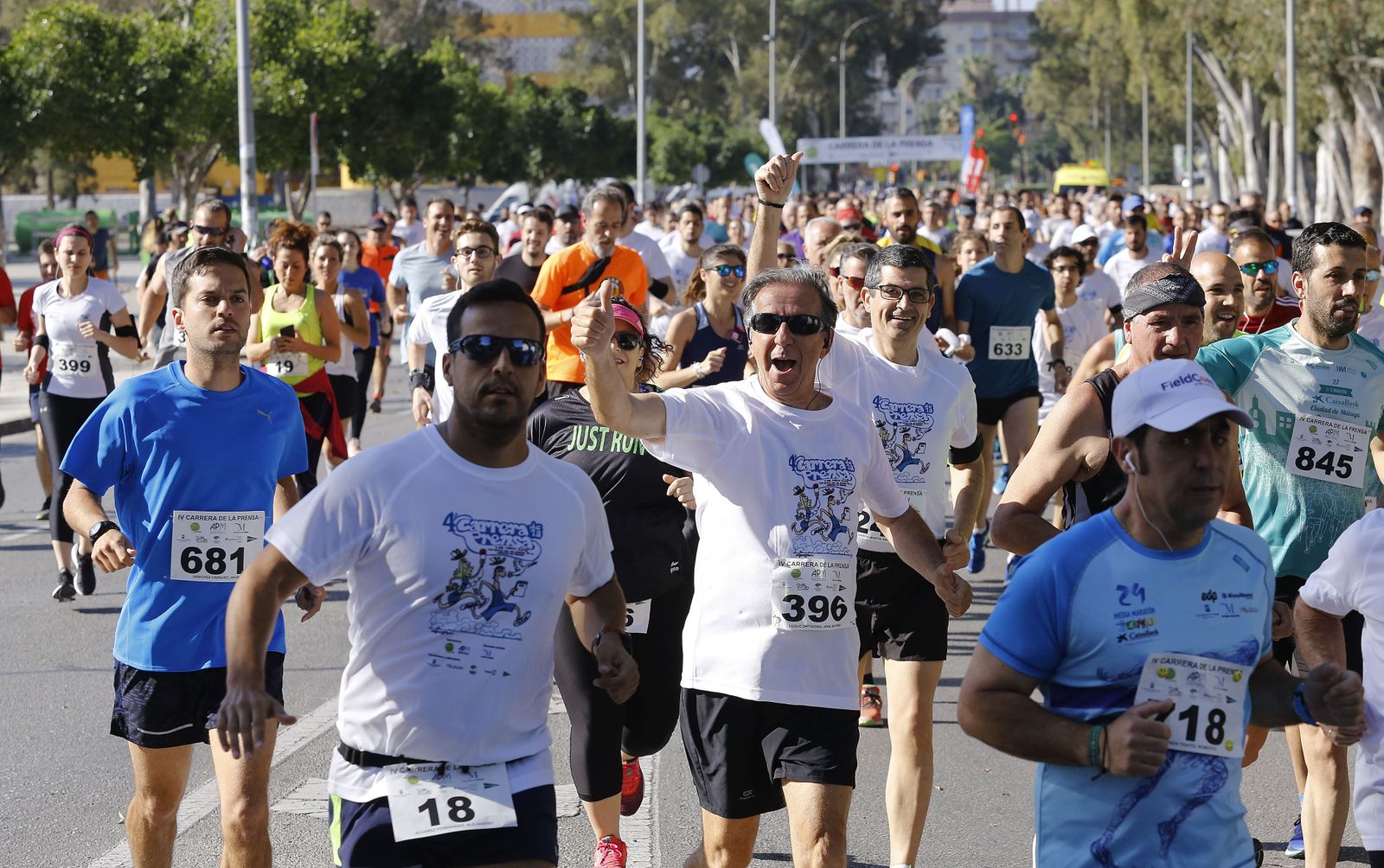 Las mejores fotografías de la Carrera de la Prensa de Málaga de 2019
