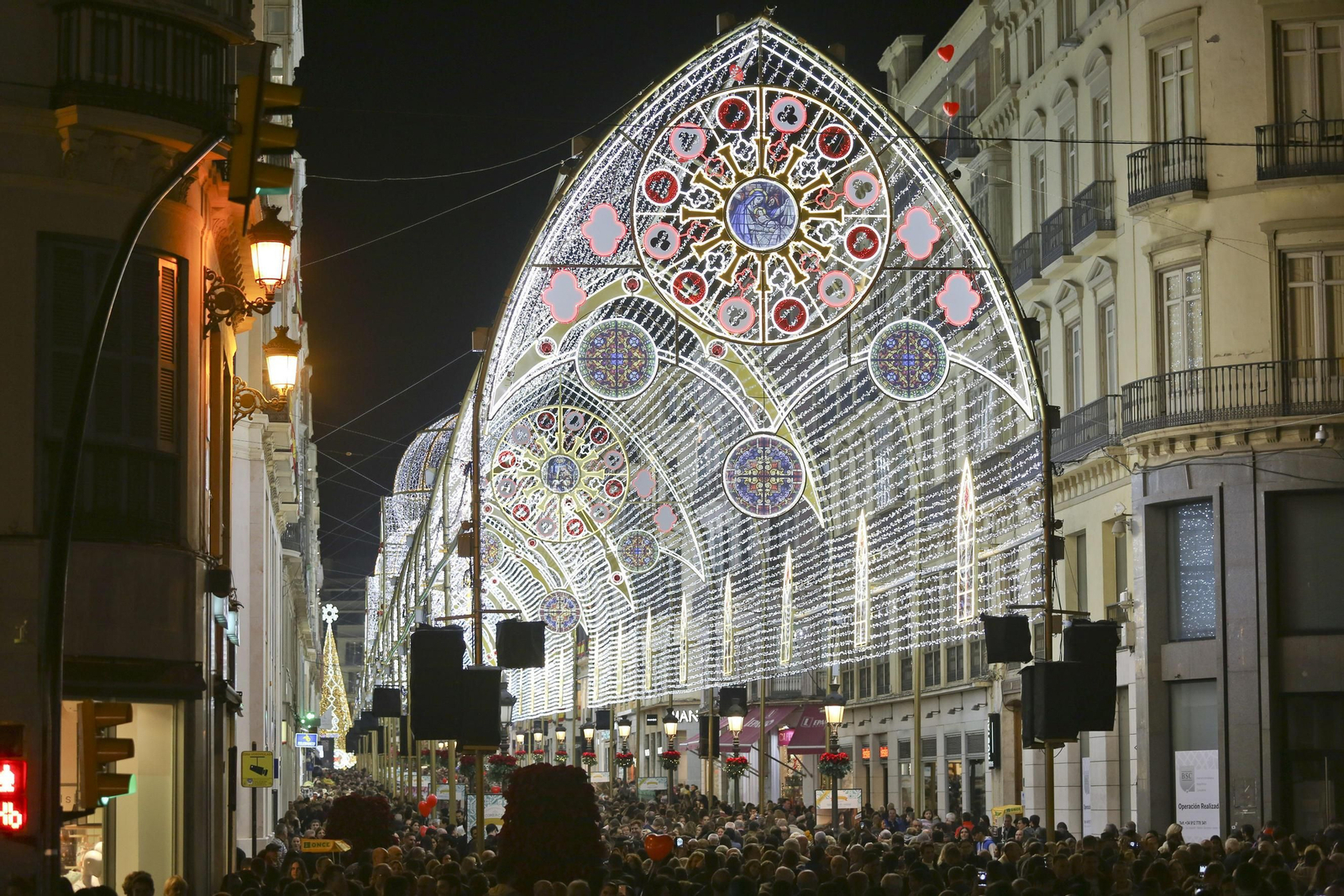 El alumbrado de Navidad de las calles de Málaga capital