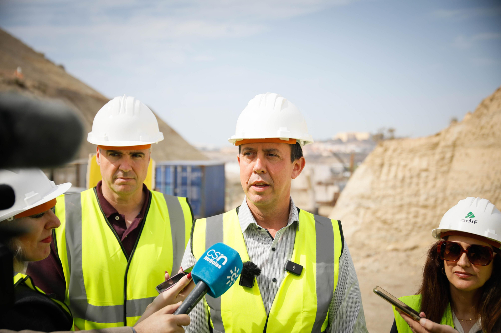 Así están las obras del túnel de Viator en la línea de alta velocidad de Adif, en imágenes