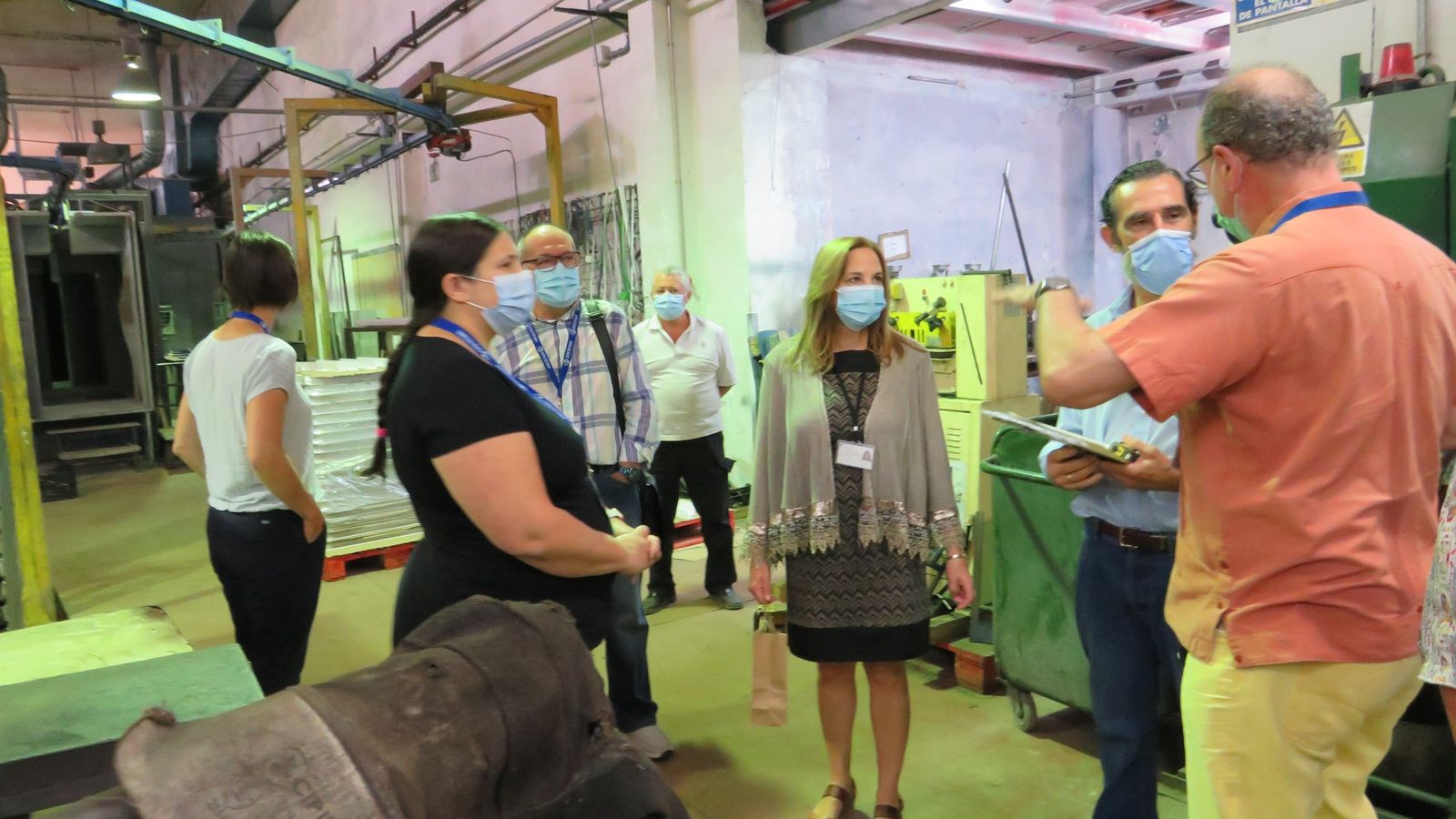 En el taller de metalurgia de la prisión.