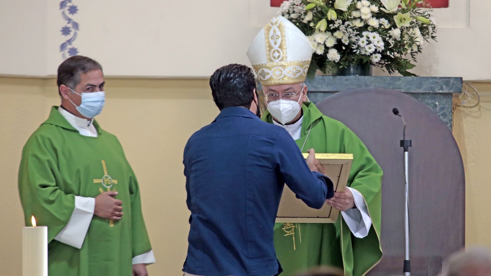 El obispo de Jerez visita San Rafael