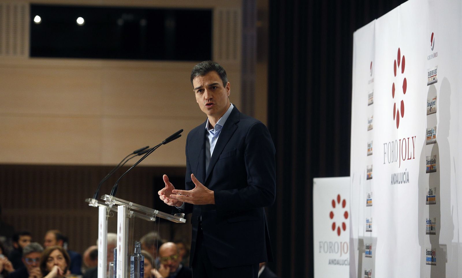 Pedro Sánchez, en el Foro Joly