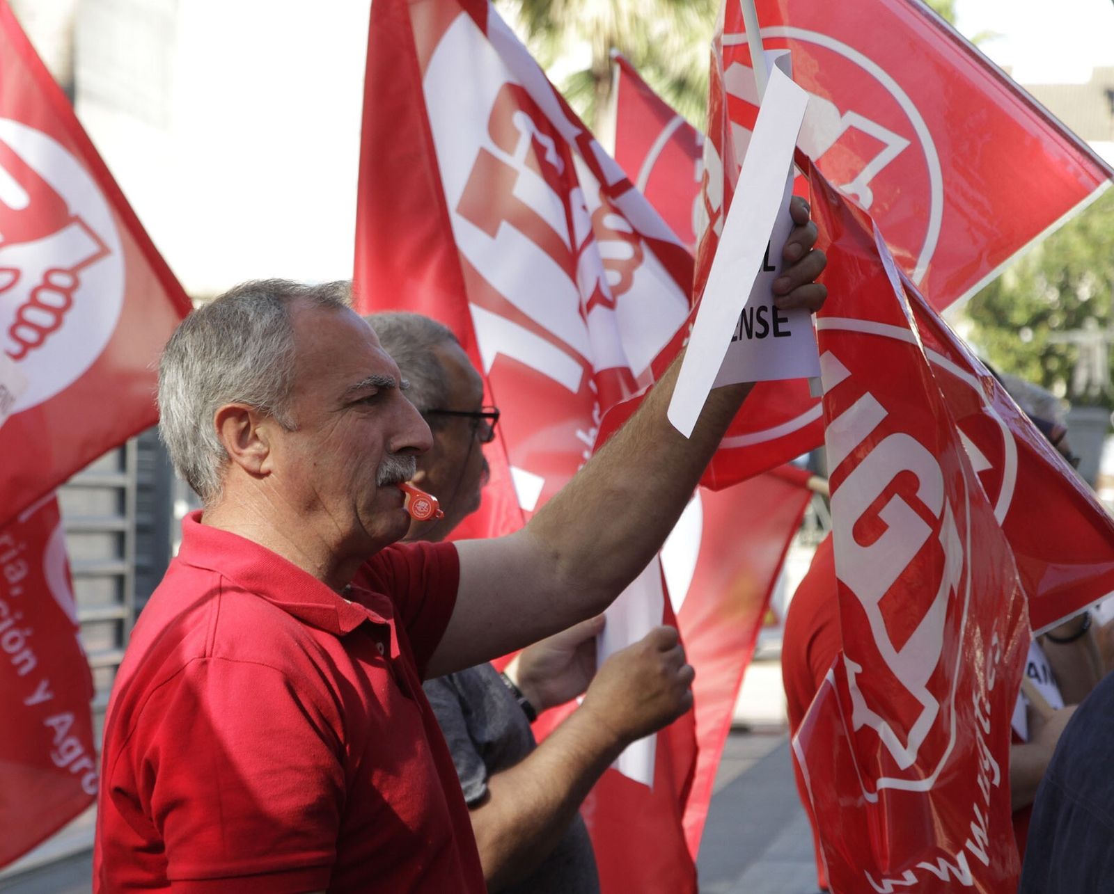 imagen de archivo de una manifestación de UGT.