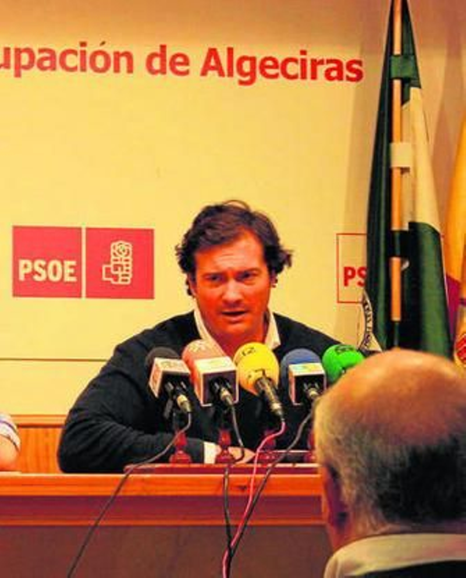 Diego Sánchez Rull, ex alcalde de Algeciras el jueves en la sede del PSOE.