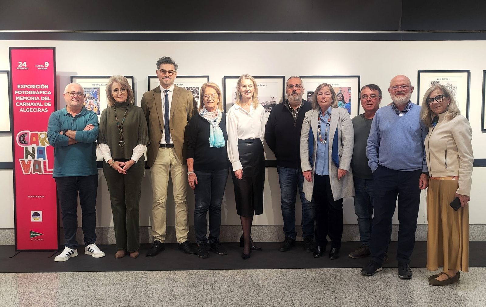 La inauguración de la exposición ‘Memoria del Carnaval de Algeciras’.