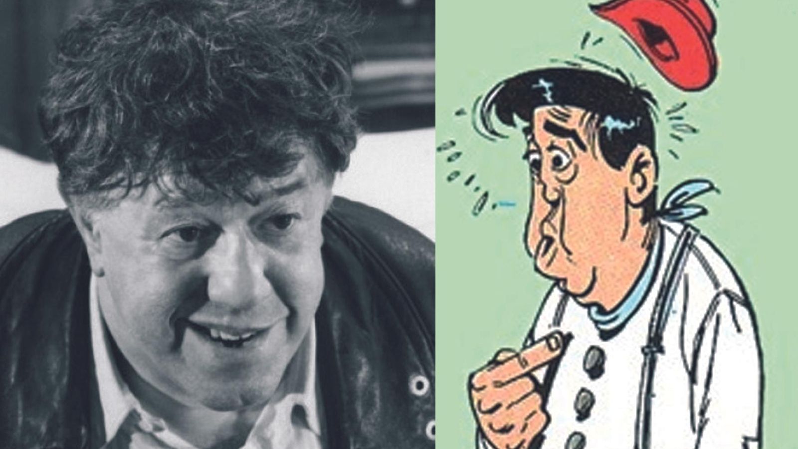 El actor franco-suizo Michel Simon, caricaturizado como Dopey. El actor franco-suizo Michel Simon, caricaturizado como Dopey.
