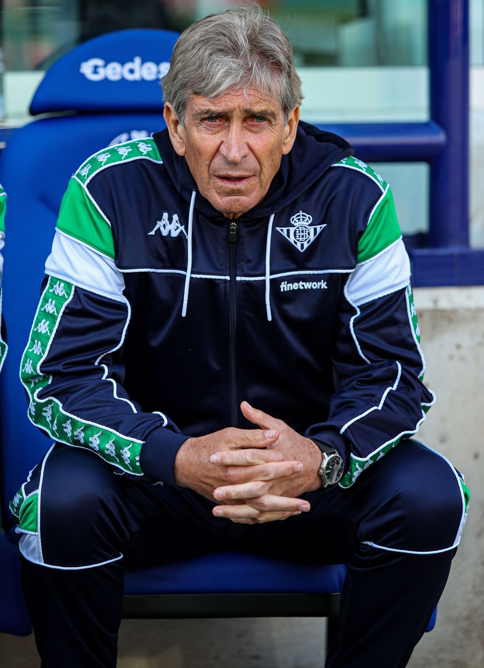 Pellegrini, durante un partido de la presente temporada.