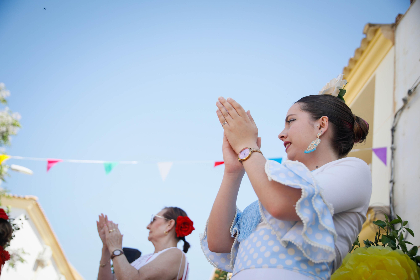Así es la gran alfombra de serrín para que levite la Virgen de Fátima de Tíjola