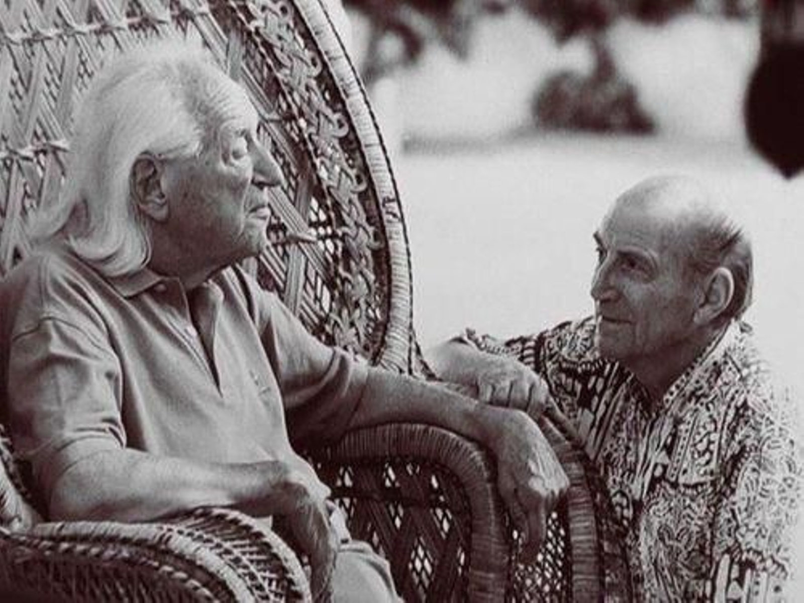 Una de las visitas de Marcos Ana a Rafael Alberti en su casa portuense.