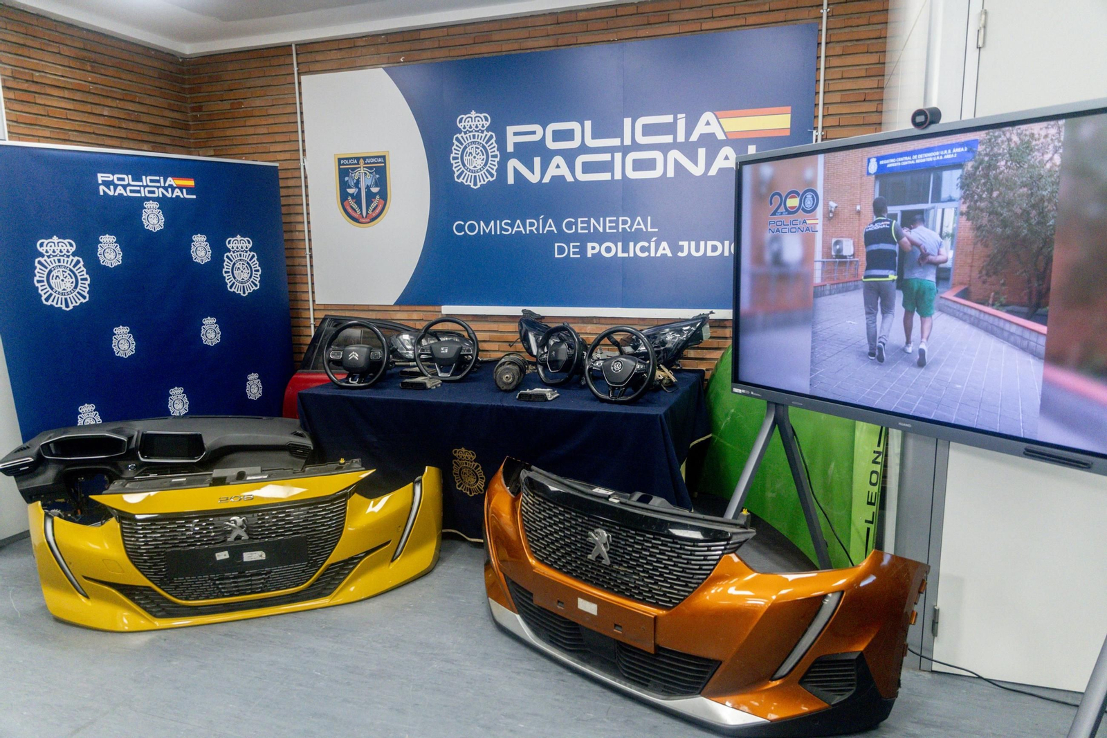 Parte de las piezas recuperadas.