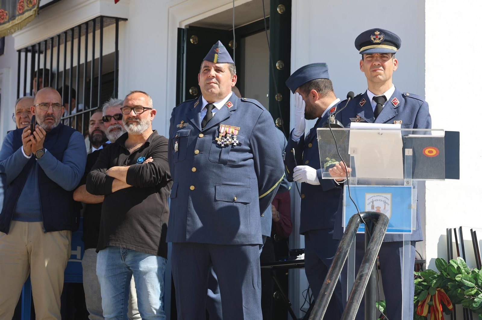 Imágenes del acto de Juramento o Promesa de Fidelidad a la Bandera Nacional en El Rocío