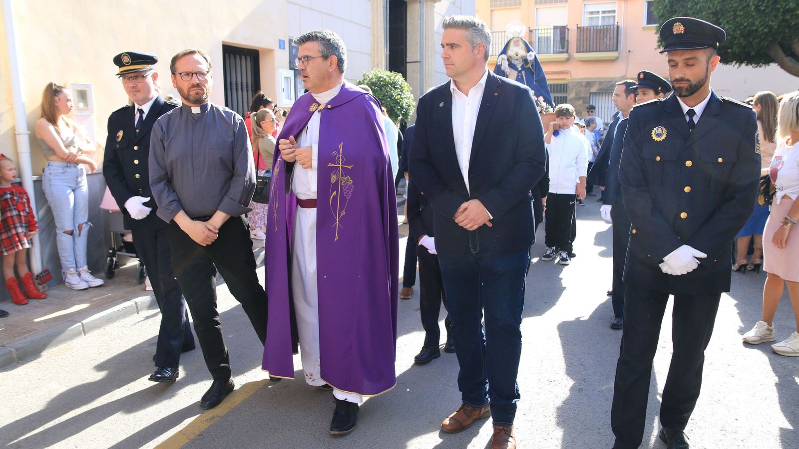 El alcalde de Viator, Manuel Flores Malpica, presidió la procesión.