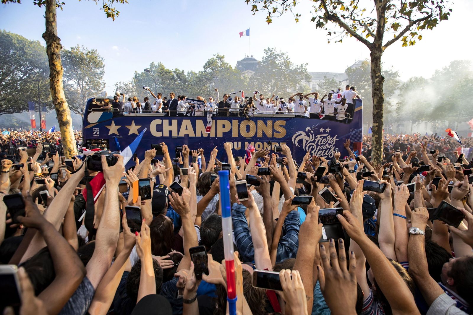 Francia celebra el triunfo de su selección en el Mundial
