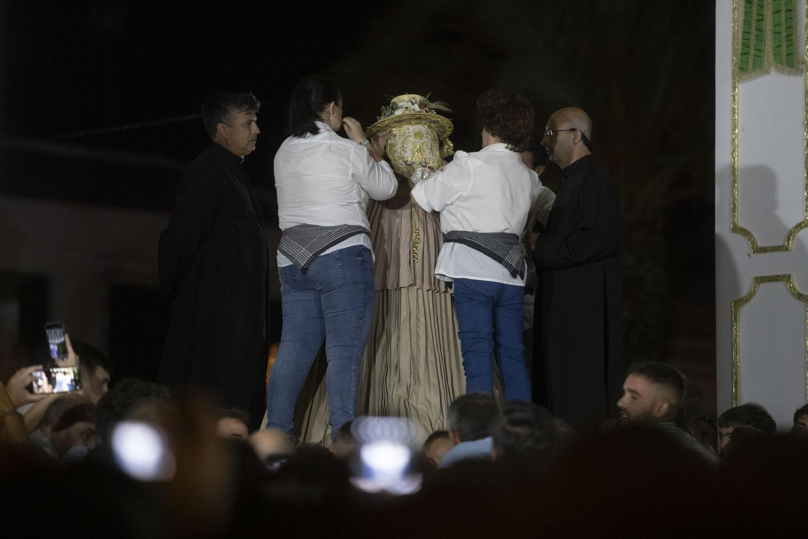 Imágenes del traslado de la Virgen del Rocío de Almonte hasta El Chaparral