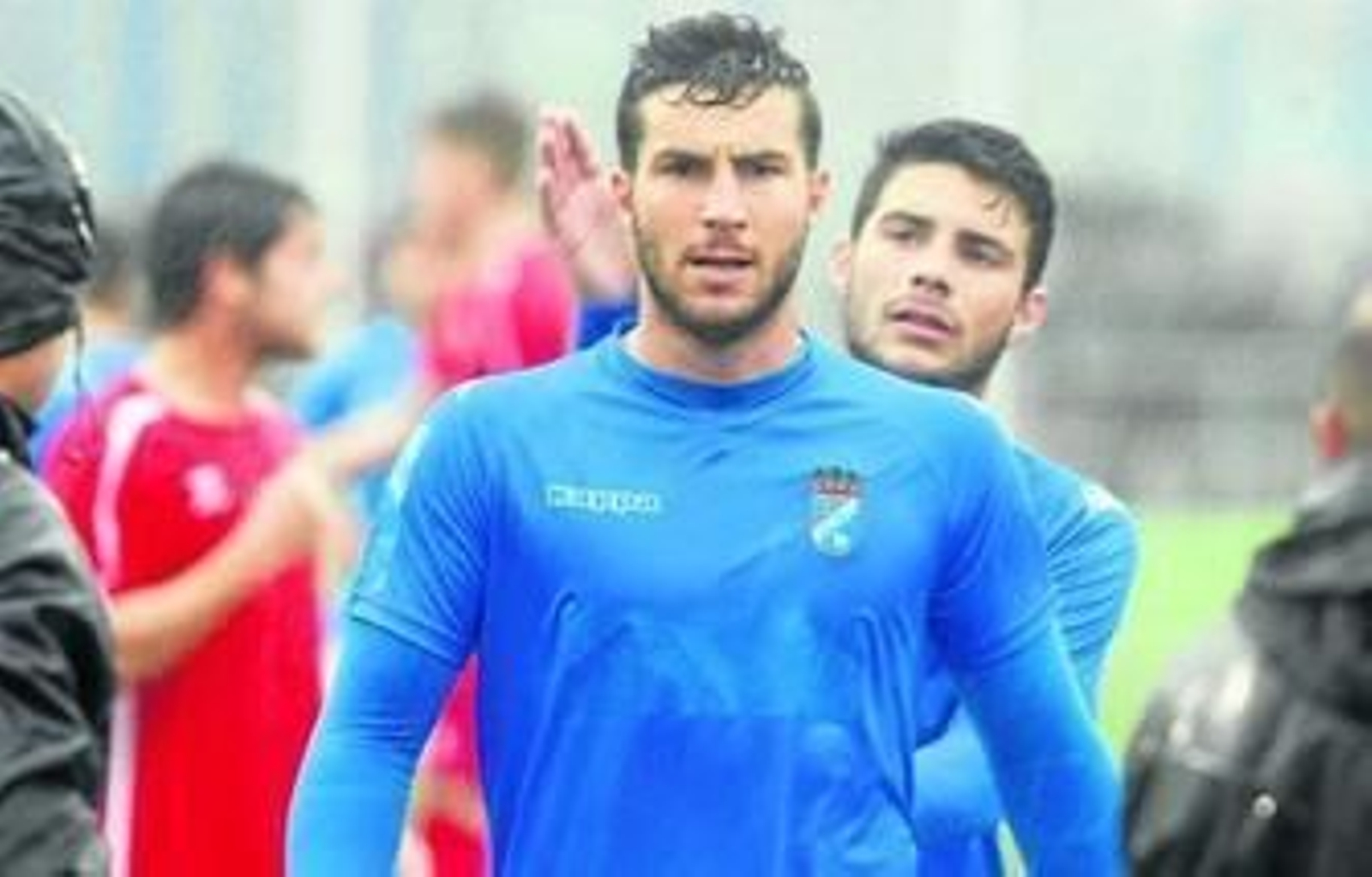 Manuel Morlán, cuando vestía la camiseta del Xerez CD en un partido en La Granja.
