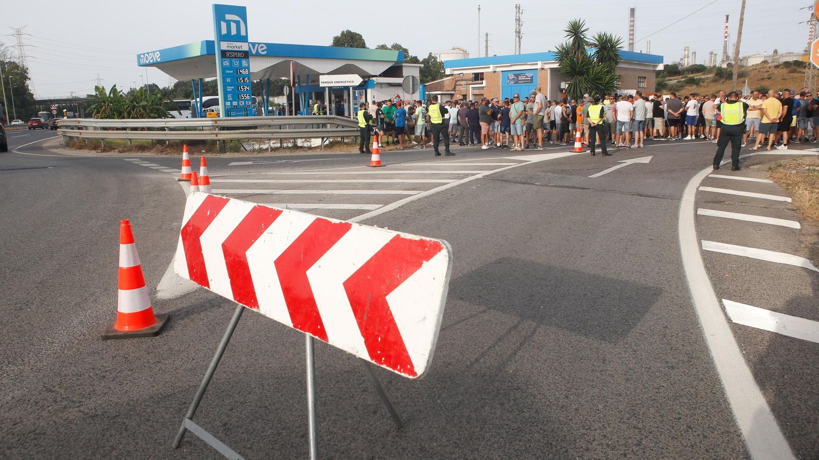 Fotos del segundo día de la huelga del metal en el Campo de Gibraltar