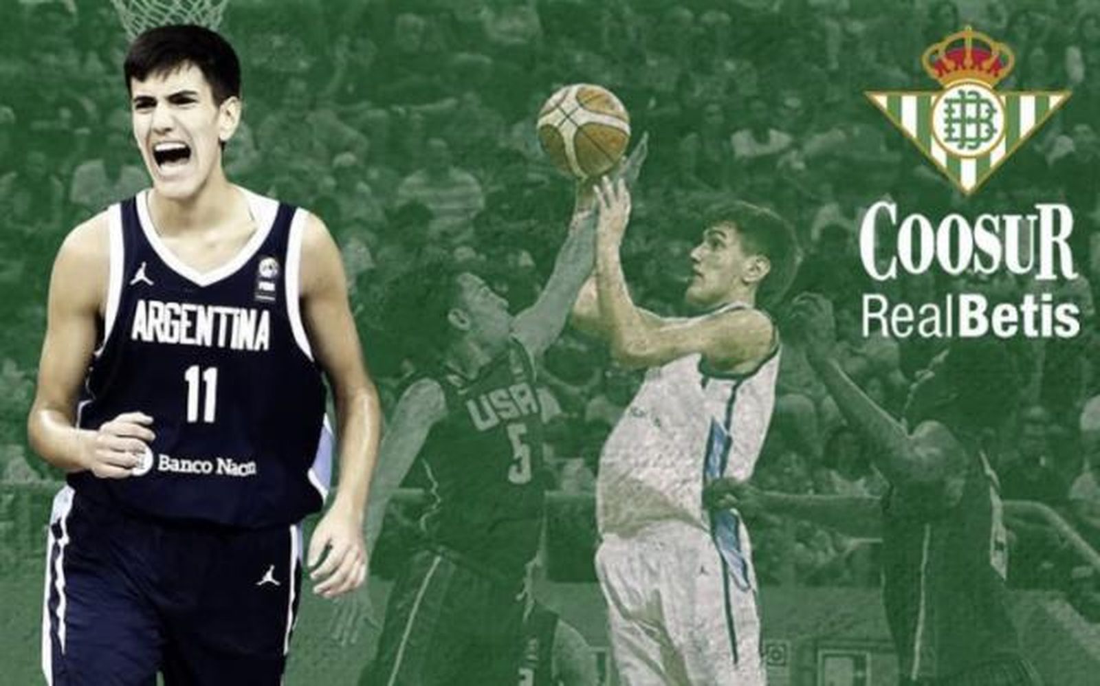 Augusto Roveres, en la imagen de su llegada al Coosur Betis.