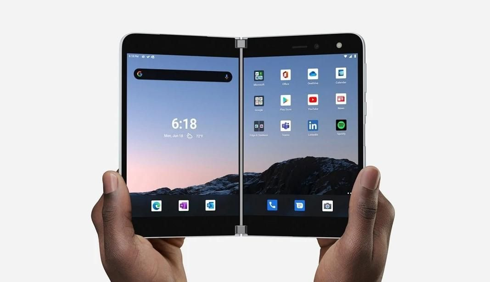 El Surface Duo de Microsoft.