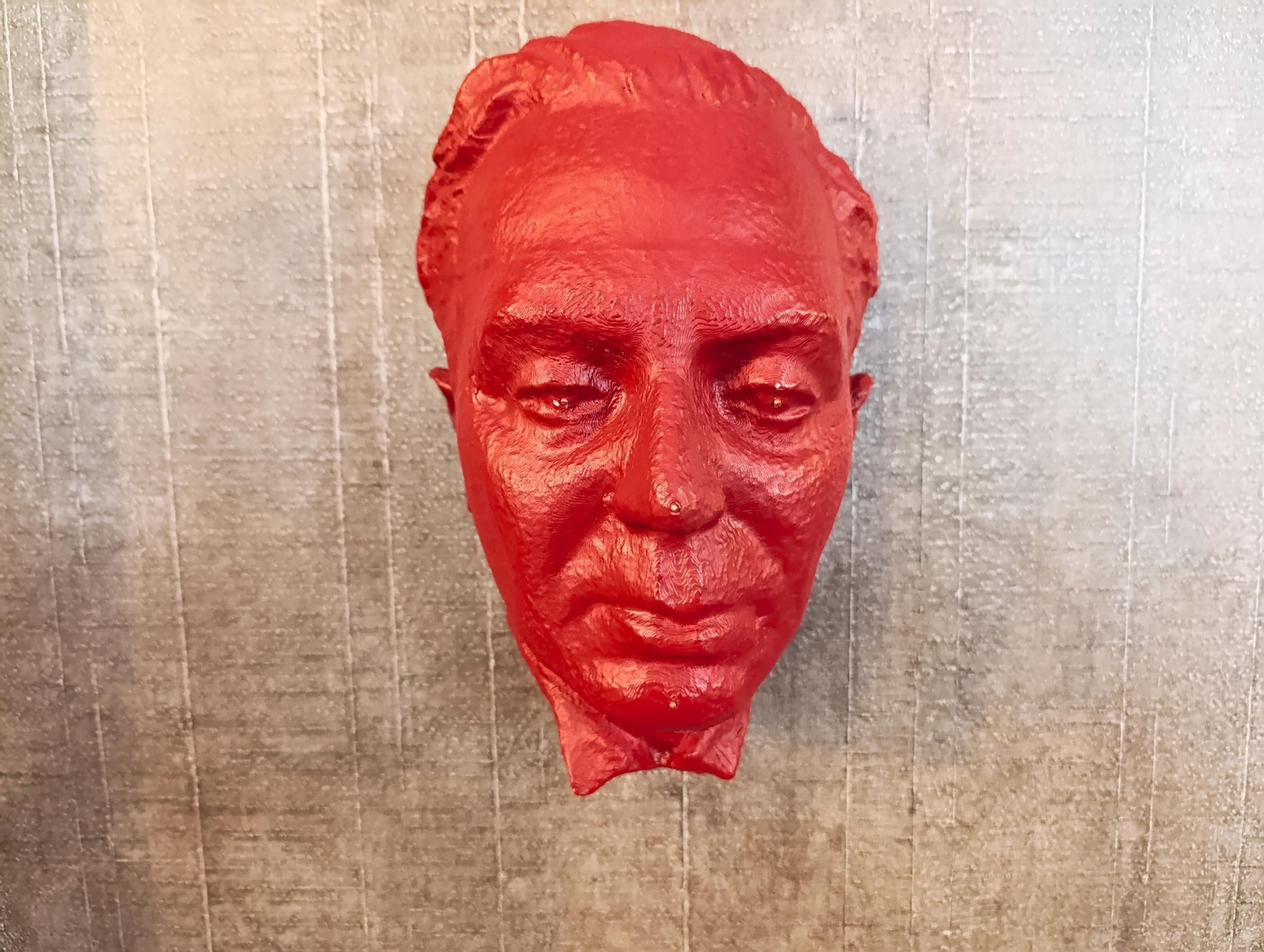 Molde del rostro de Antonio Machado, una de las piezas más singulares de la musealización dedicada a su memoria.