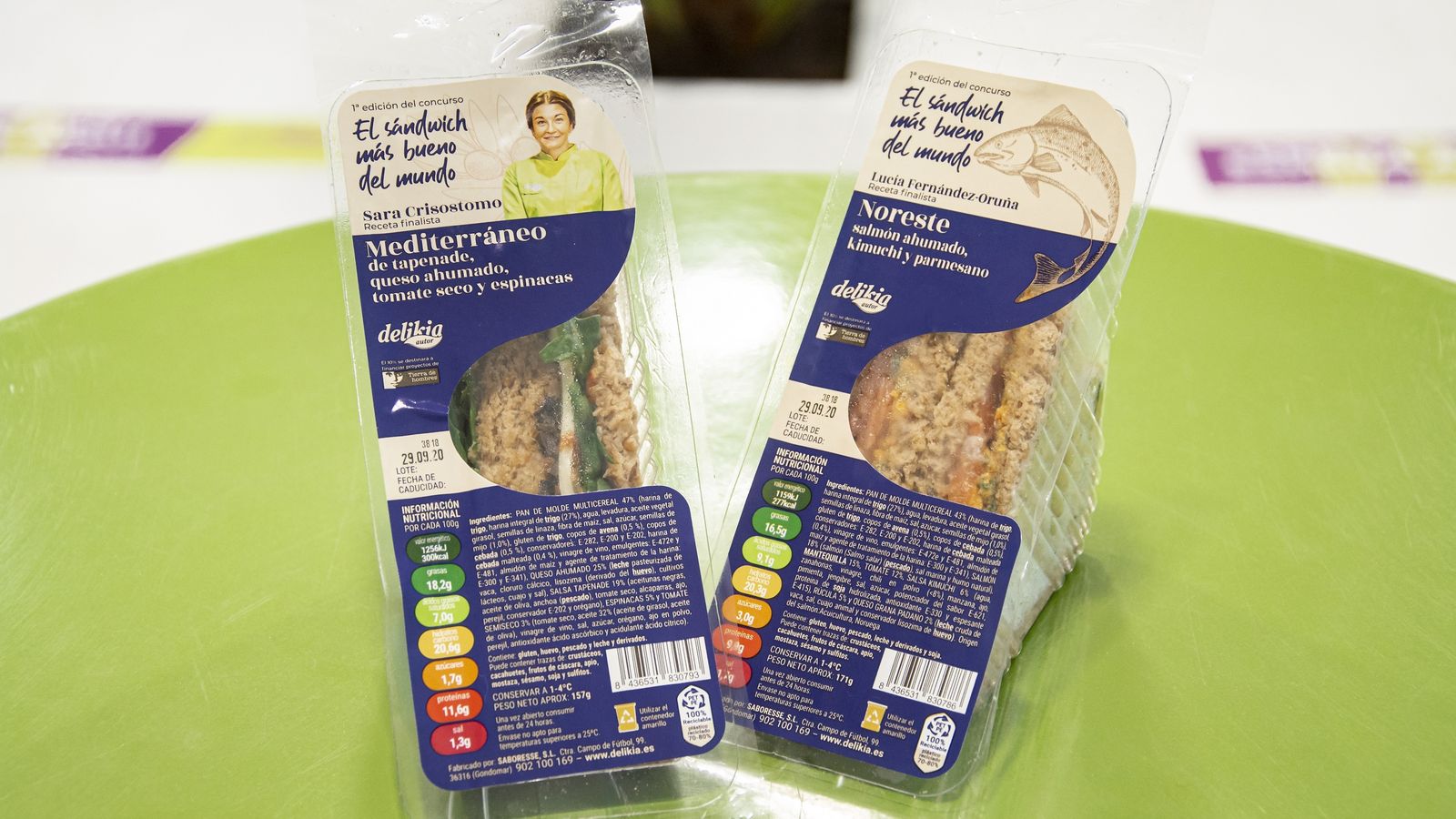 Sándwich Mediterráneo y Noroeste.