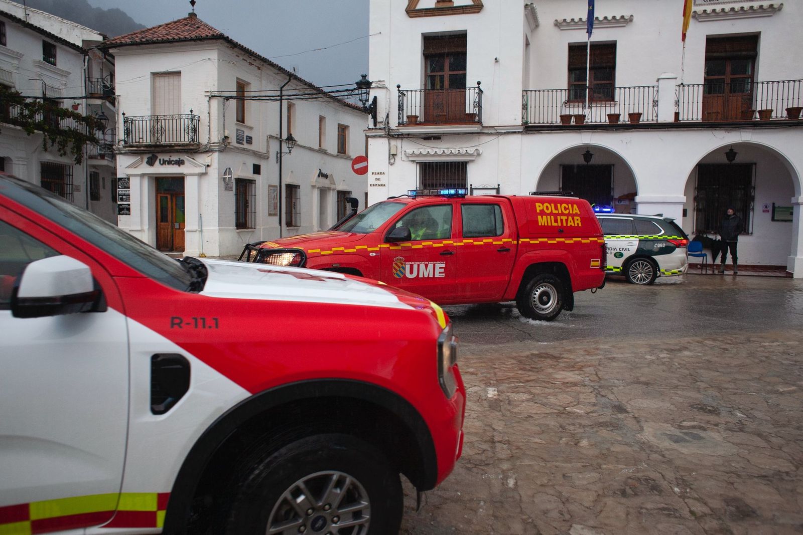 Las imágenes de Grazalema el día del desalojo