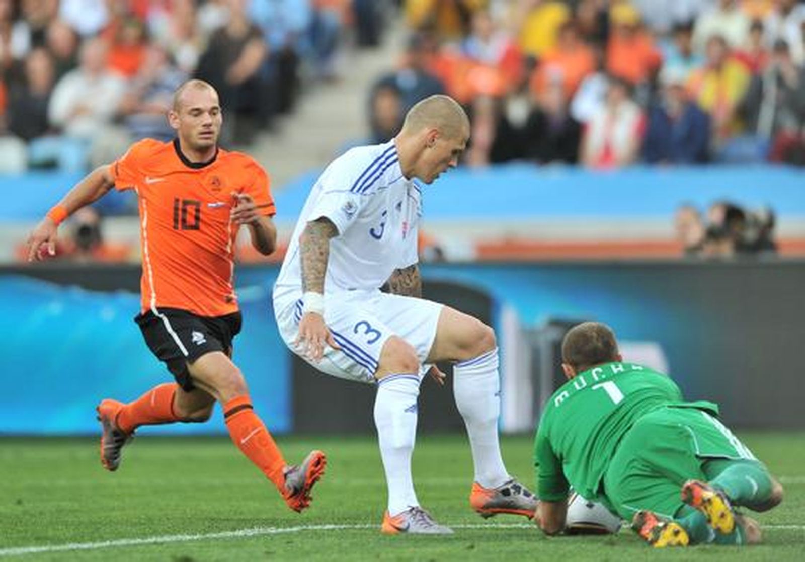 Holanda se mete en cuartos de final después de ganar a Eslovaquia. / AFP