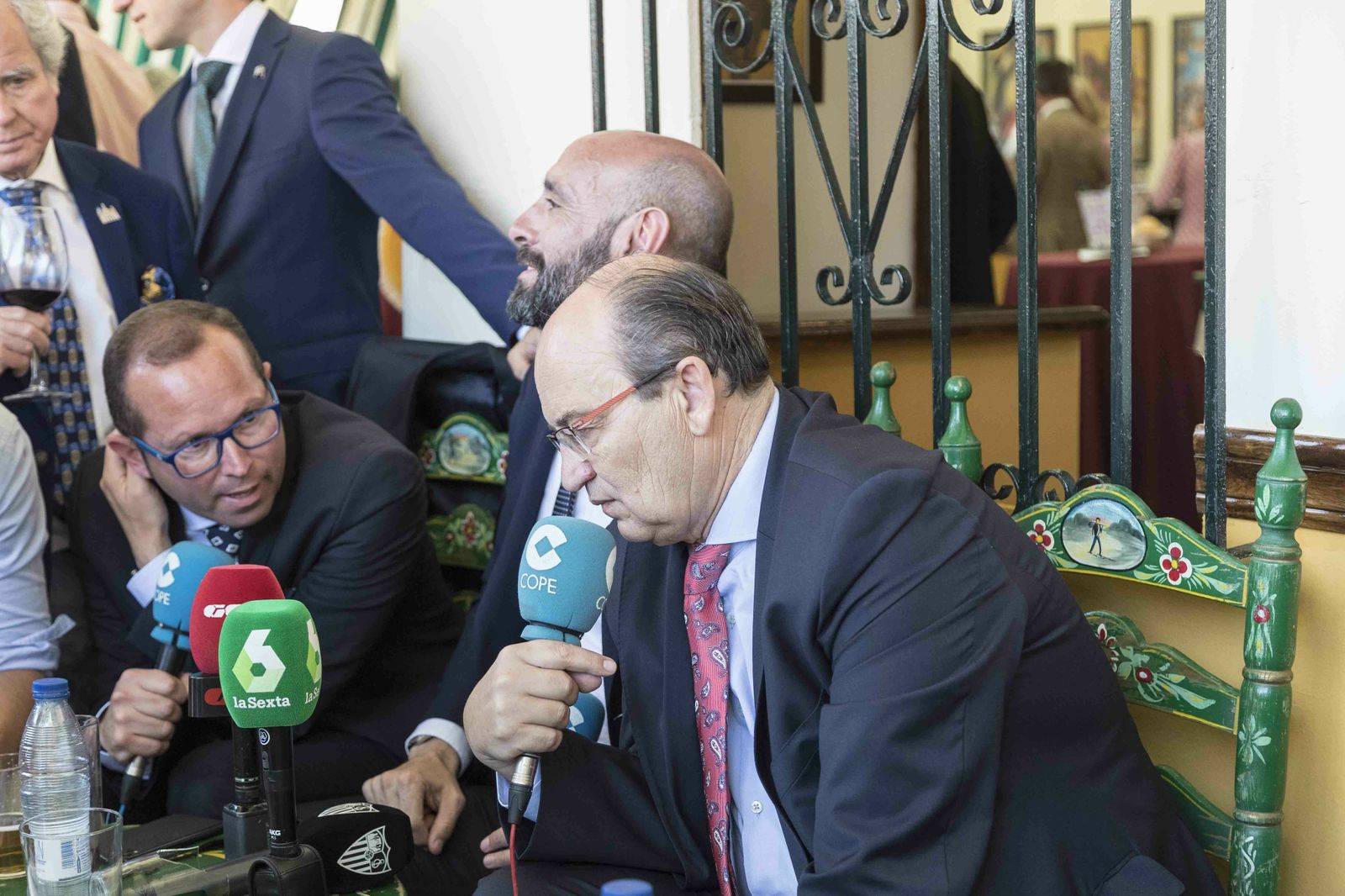 José Castro y Monchi, en la caseta de la Cadena Cope.