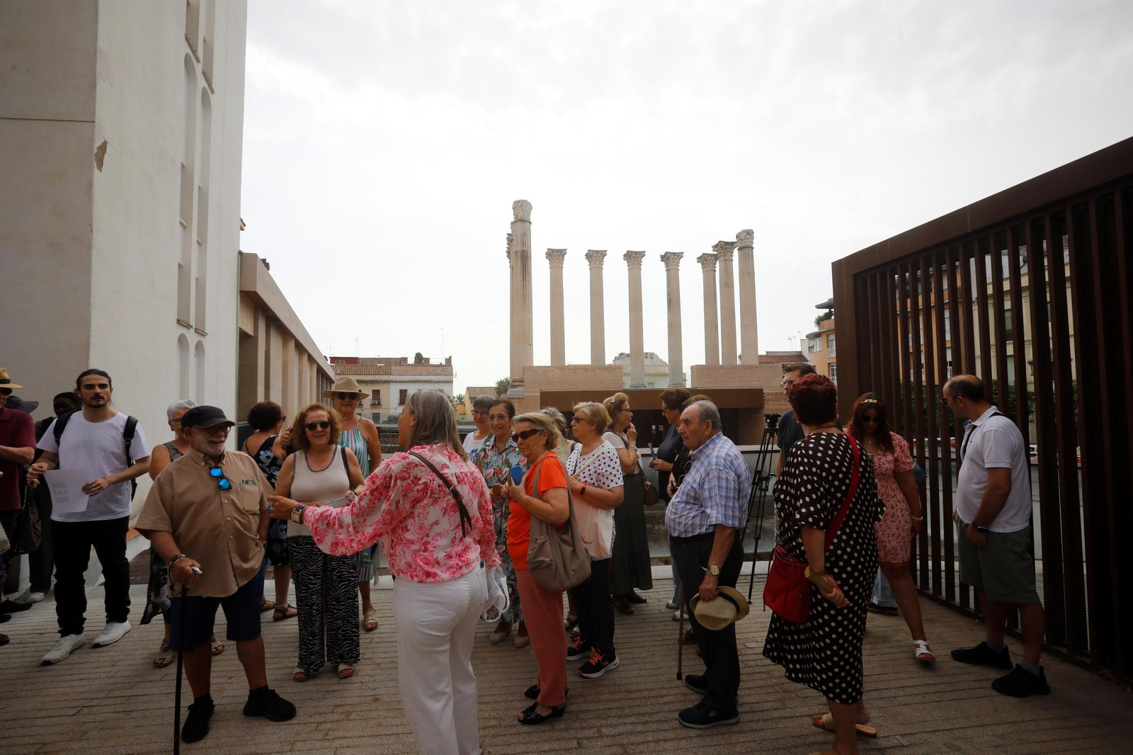 El primer día de visitas al Templo Romano, en imágenes