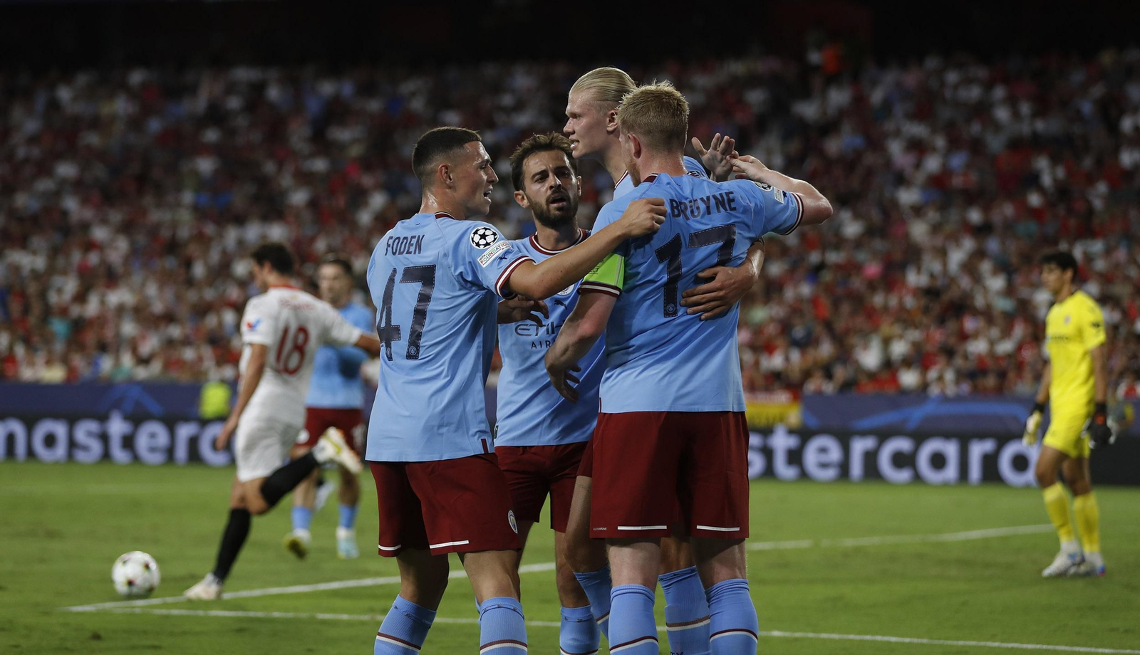 Las imágenes del Sevilla fc- Manchester City fc