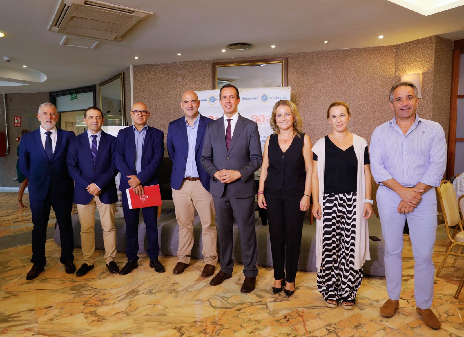 Imágenes del desayuno coloquio de Diario de Almería, con Jesús Barranco, CEO de La Unión
