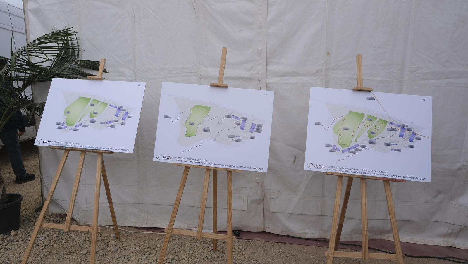 Imágenes de la inauguración de la planta de reciclado de residuos, en Gádor