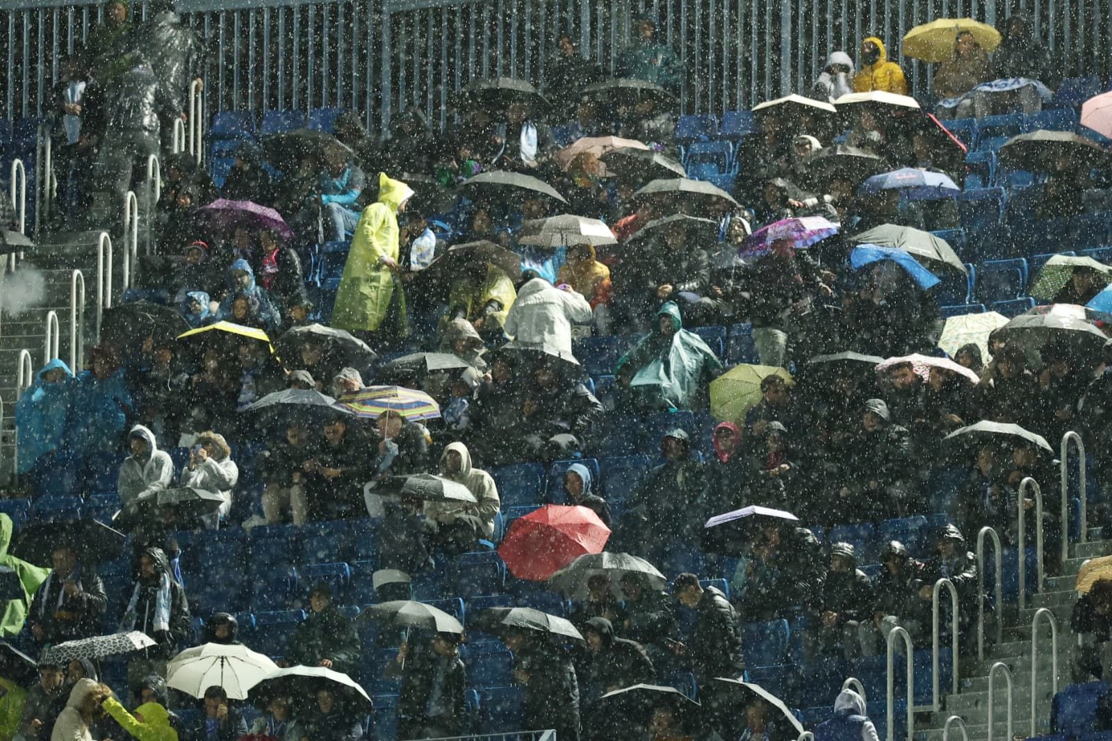 Lluvia en La Rosaleda