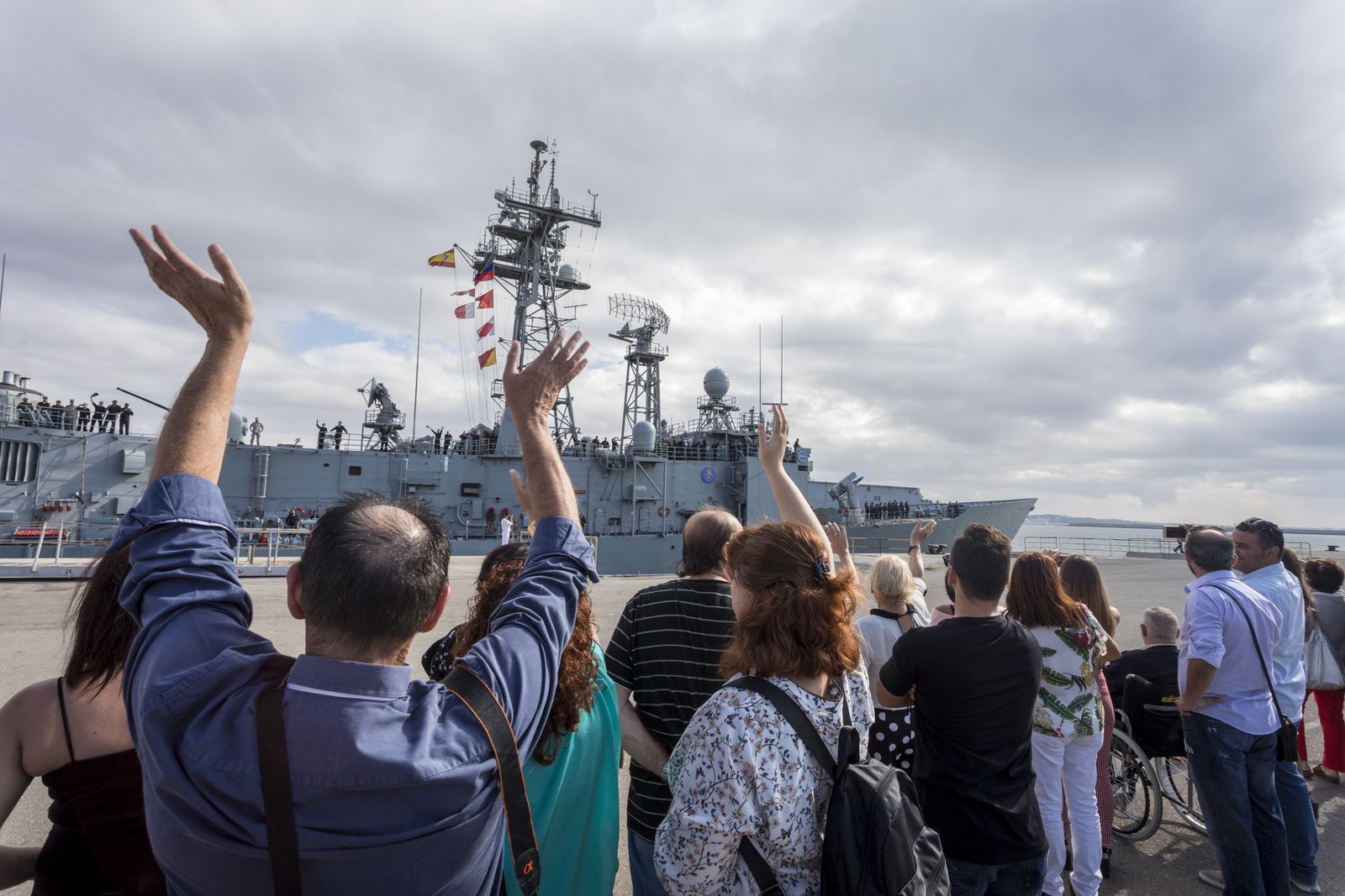 Salida de la fragata 'Reina Sofía'