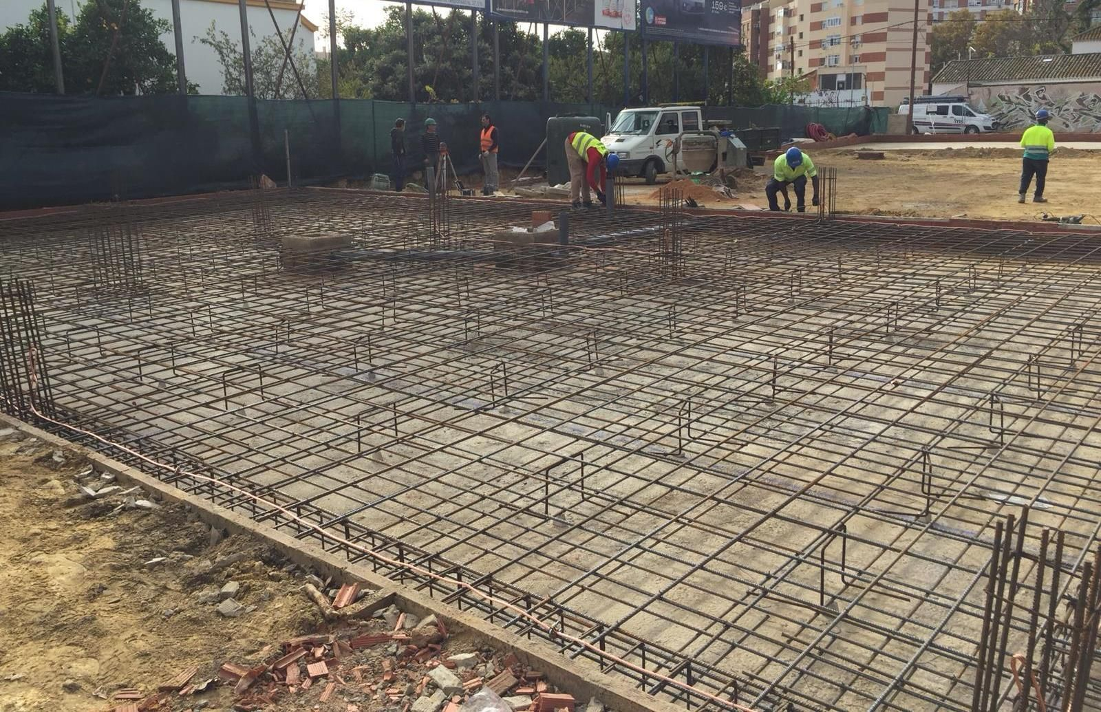Obras en la nueva parroquia de Cristo Sacerdote.