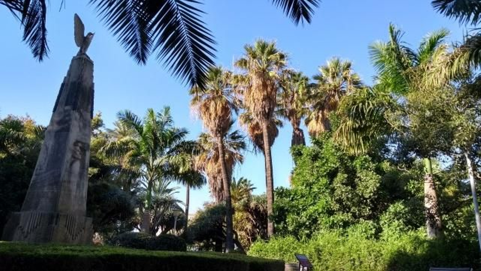 Una zona del Parque de Málaga.