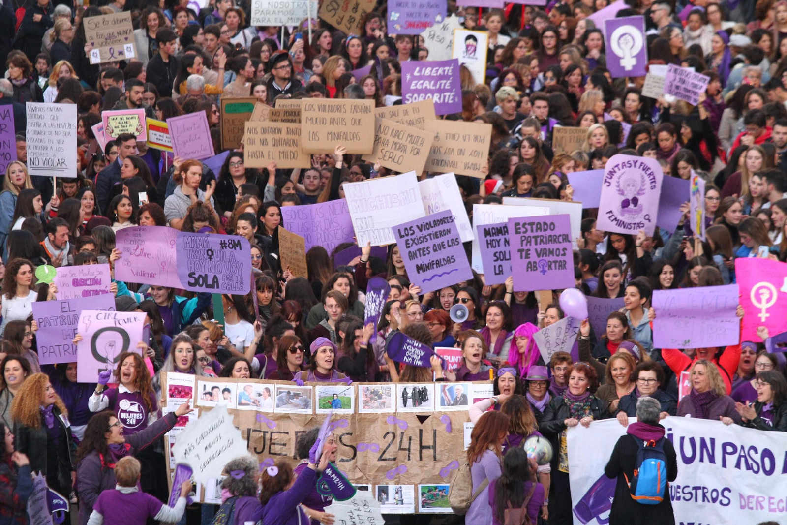 Imágenes de la Manifestación del día Internacional de la Mujer