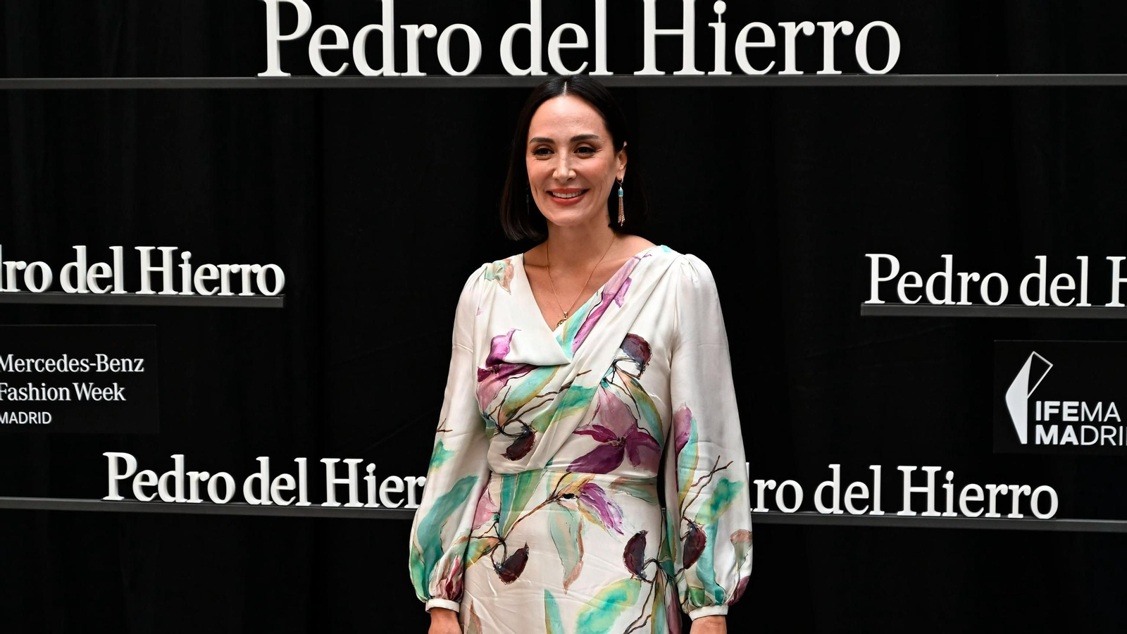 Tamara Falcó en el pasado desfile de Pedro del Hierro en la MBFWM