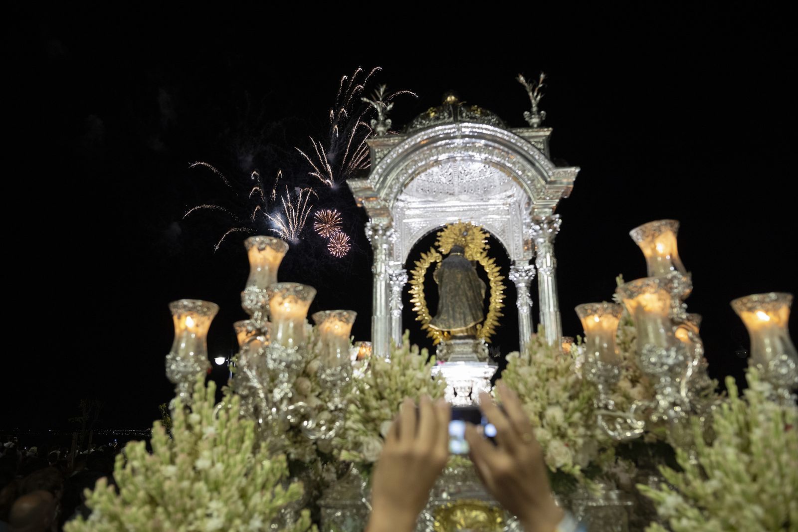 Imágenes de la recogida de la Virgen de la Cinta 2022