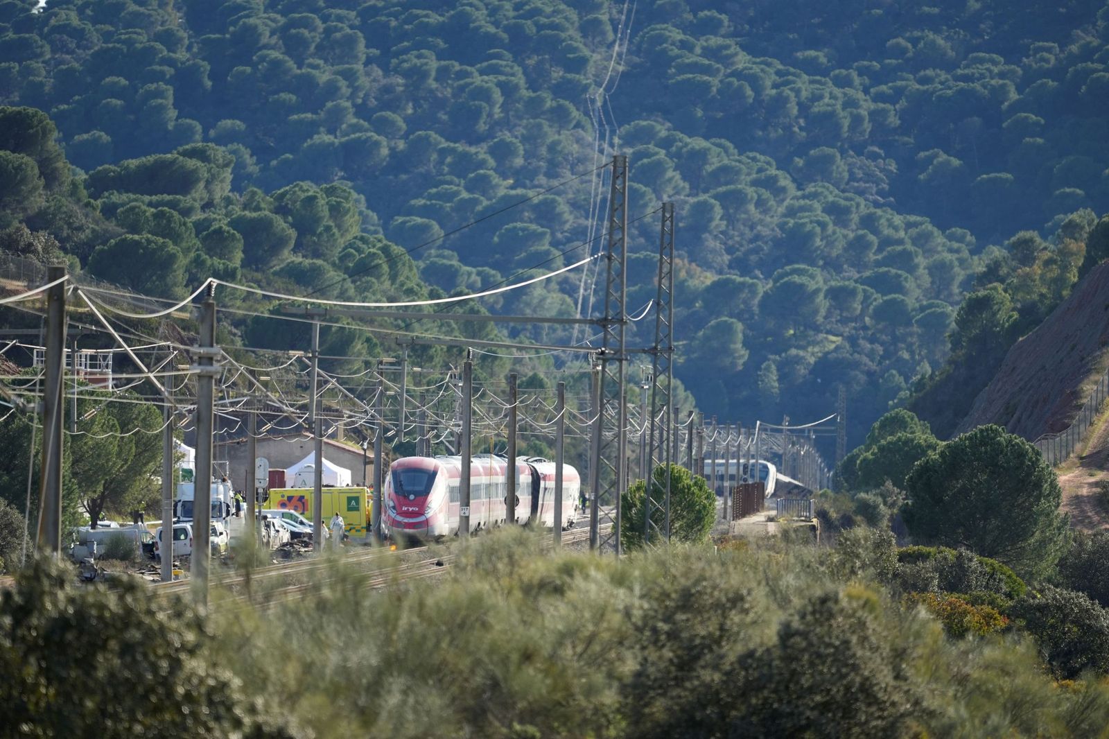 Así han quedado los trenes siniestrados en Adamuz