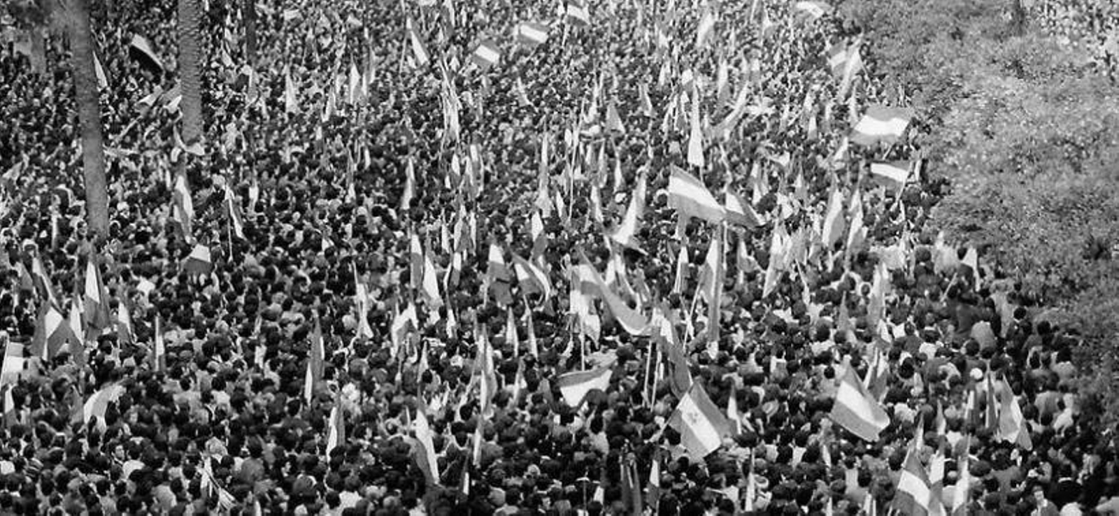 La histórica manifestación del 4 de diciembre de 1977.