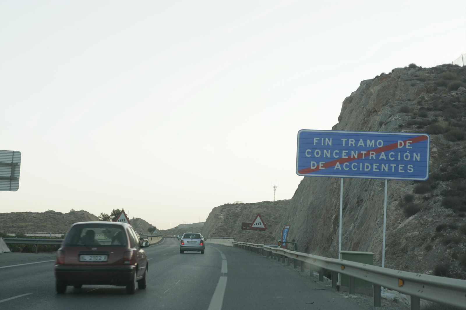 Imagen de la A-7 entre Almería y Aguadulce. Imagen de la A-7 entre Almería y Aguadulce.