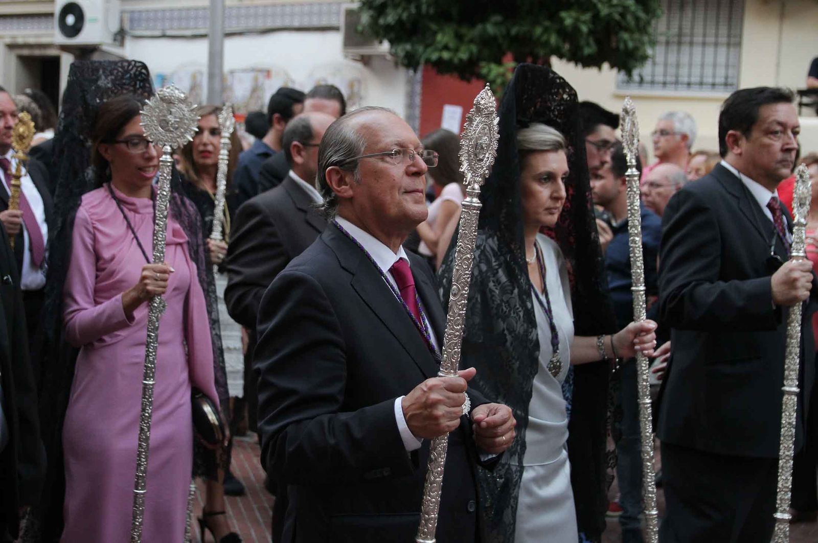 Imágenes del Señor de Pasión en la procesión del centenario de la hermandad