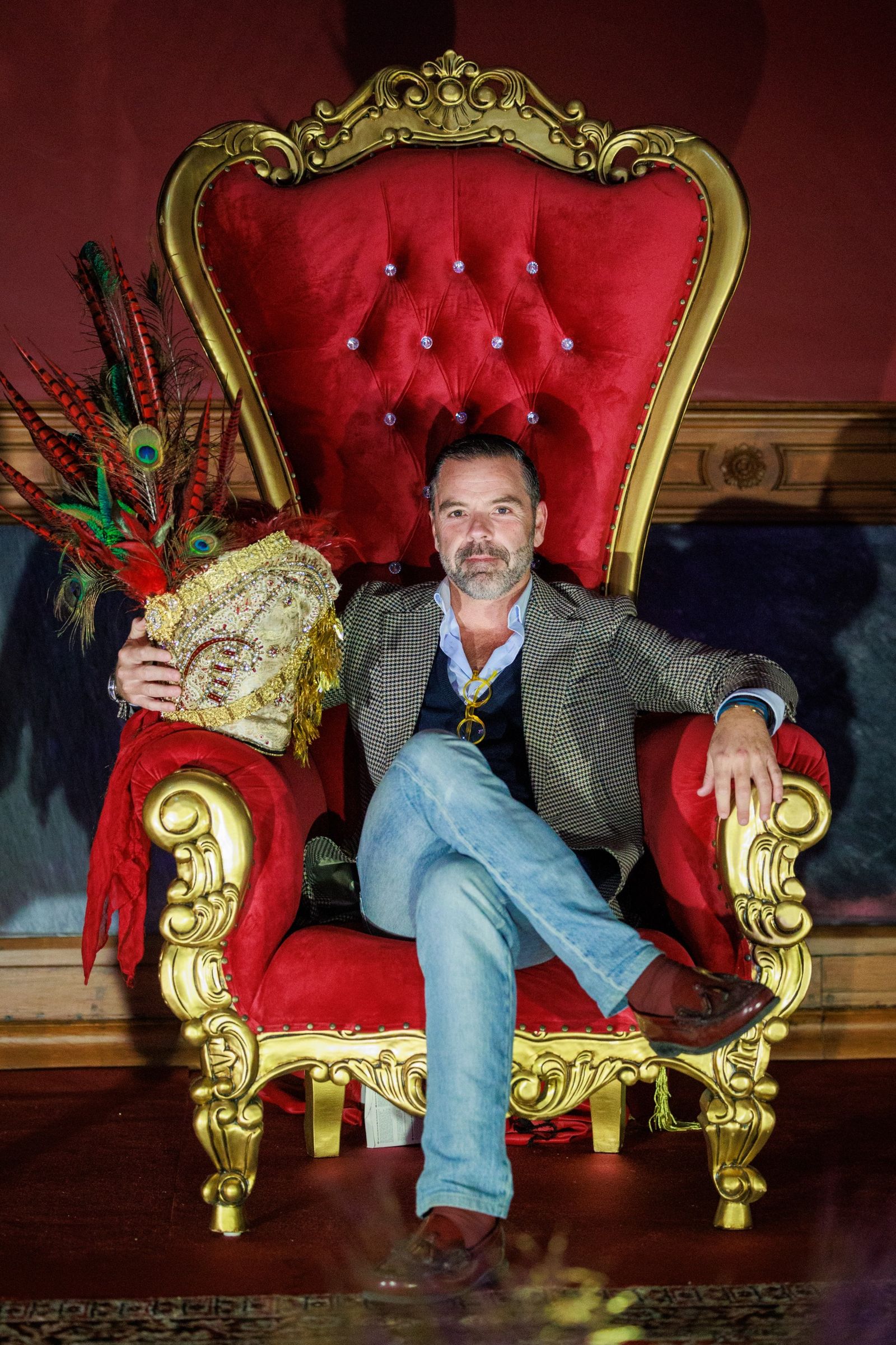 Otra imagen de Cervantes Sánchez en la estancia real.