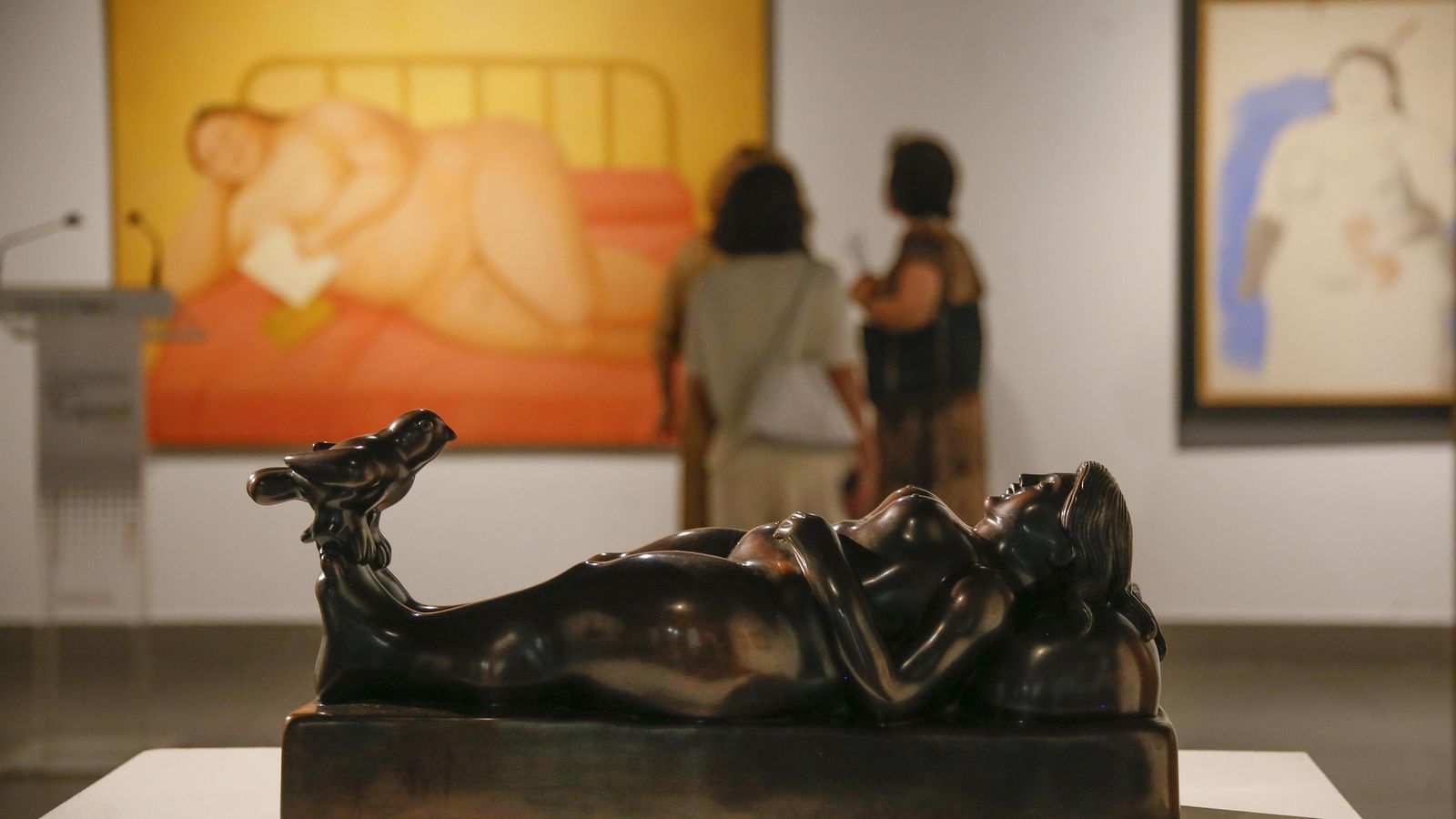 Una de las obras de la exposición 'Fernando Botero. Sensualidad y melancolía'.