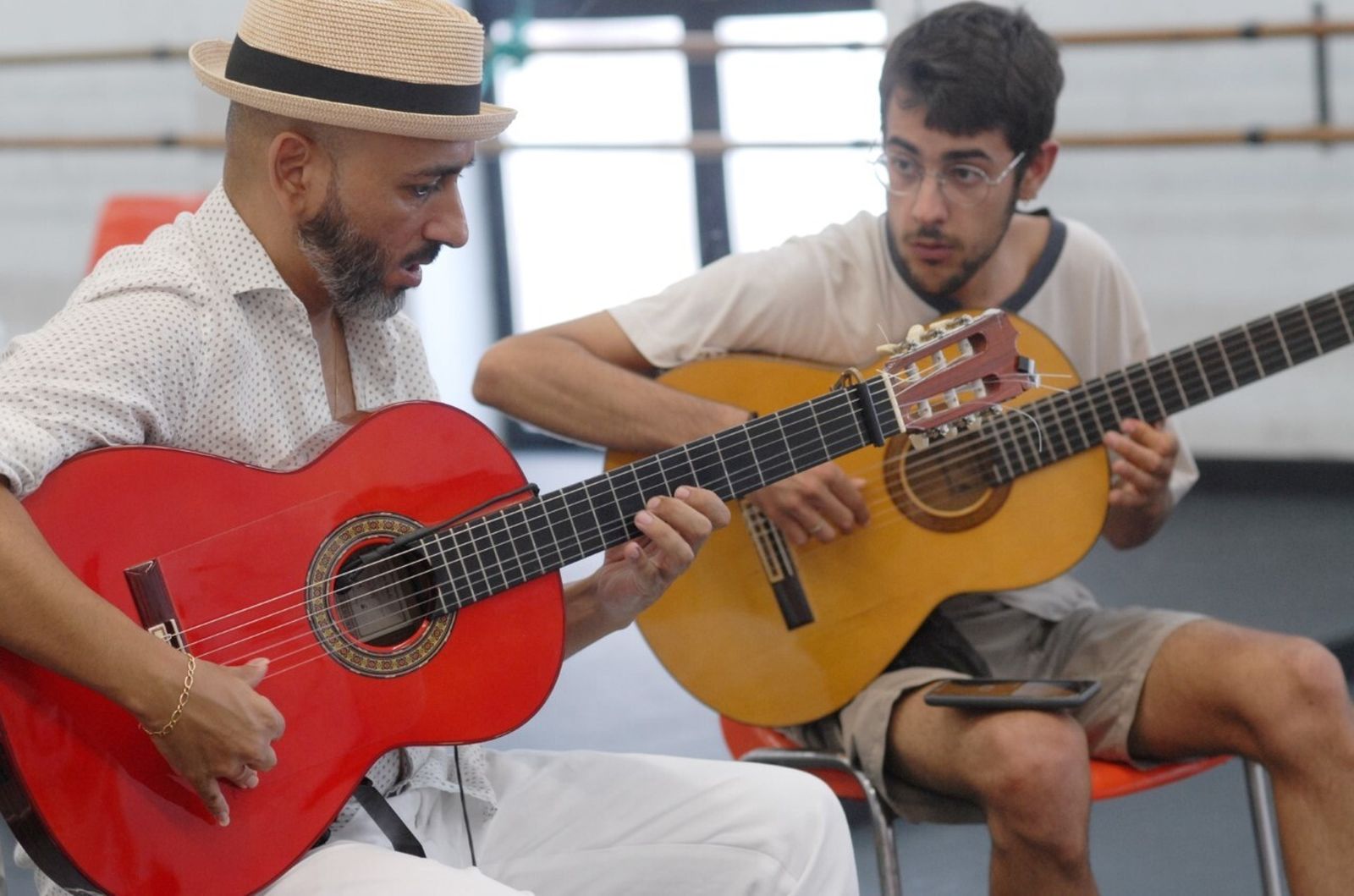 Rycardo Moreno,  junto a Víctor Franco.
