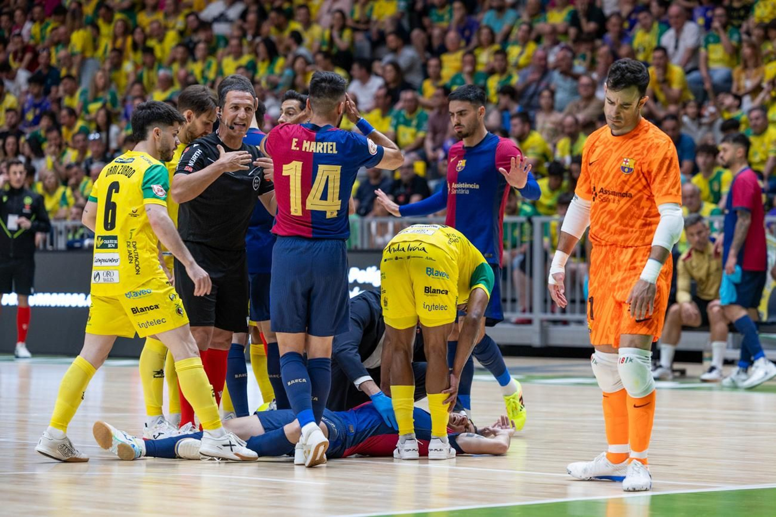 El triunfo del Barça ante el Jaén FS en el Olivo Arena