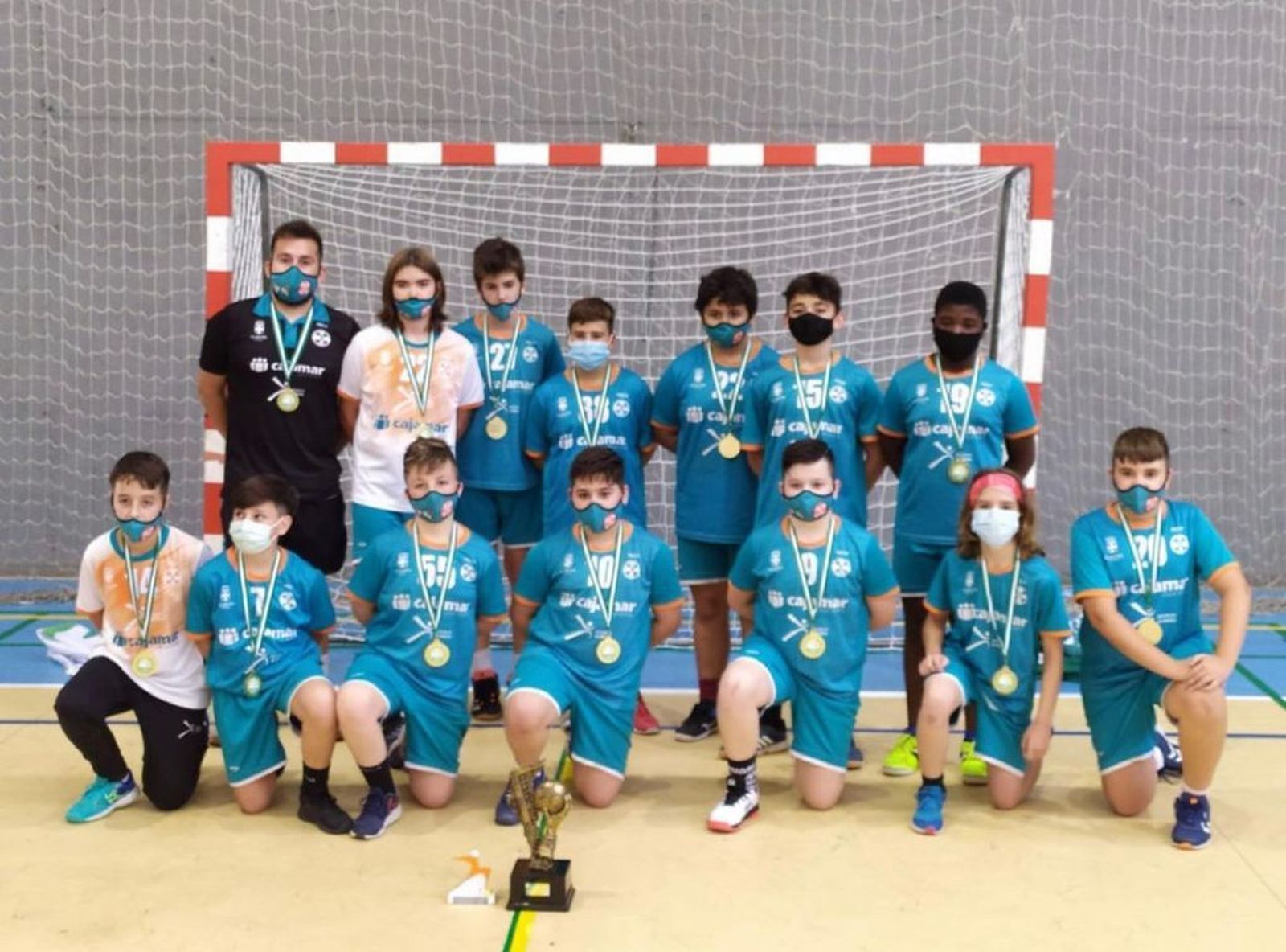 Conjunto alevín del Cajamar Urci Almería, flamante campeón de Andalucía alevín